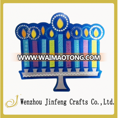 paper cutouts design hanukkah menorahs decoration