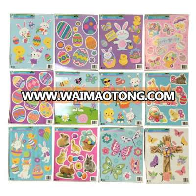 Ornament Easter Artificial Sticker Decoration Wall