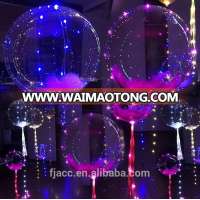 bright light led helium balloons colorful transparent round bubble christmas decoration party light strings bobo lighted balloon